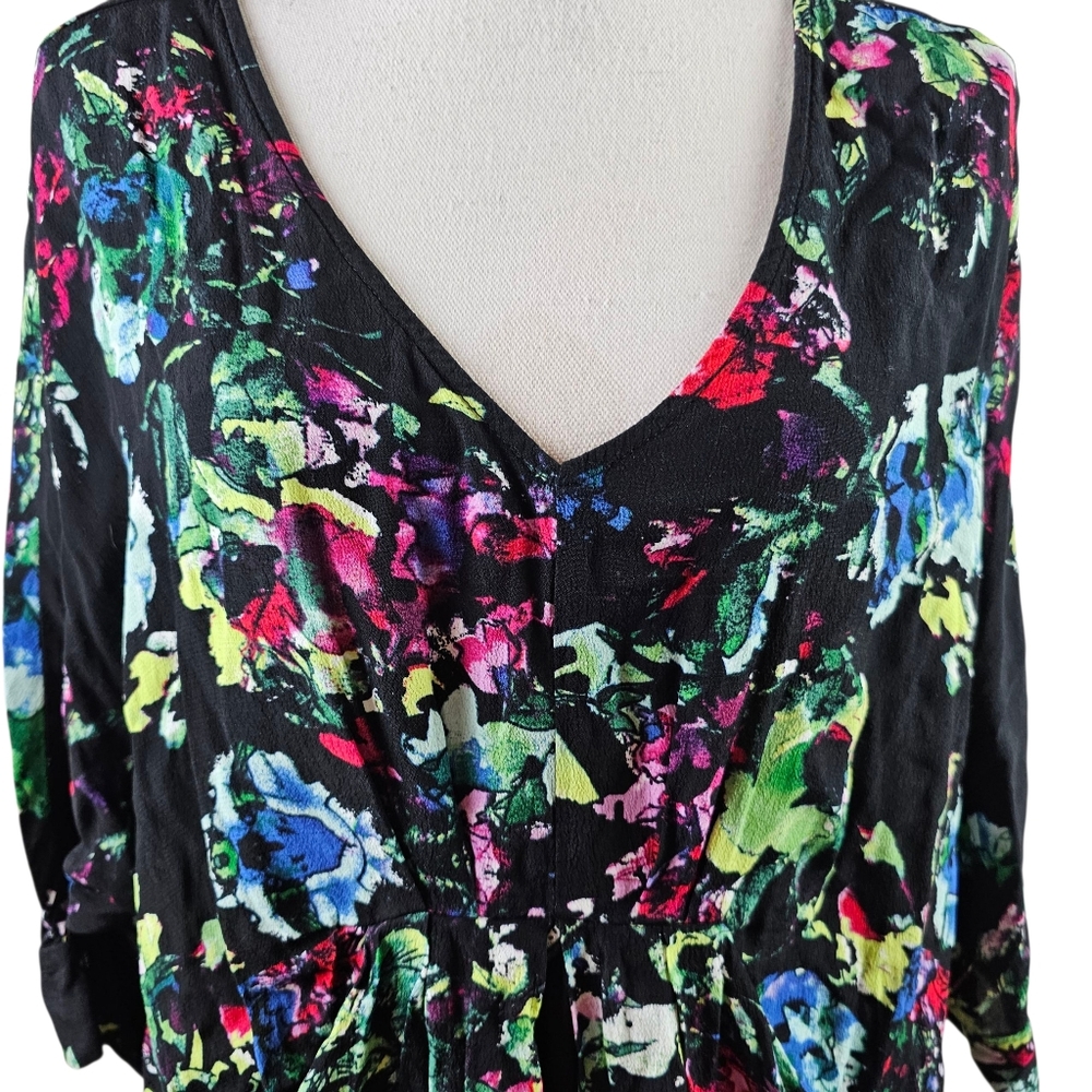 Maeve Anthropologie Petal Palette Draped Tunic Mini Dress In S - Picture 3 of 8